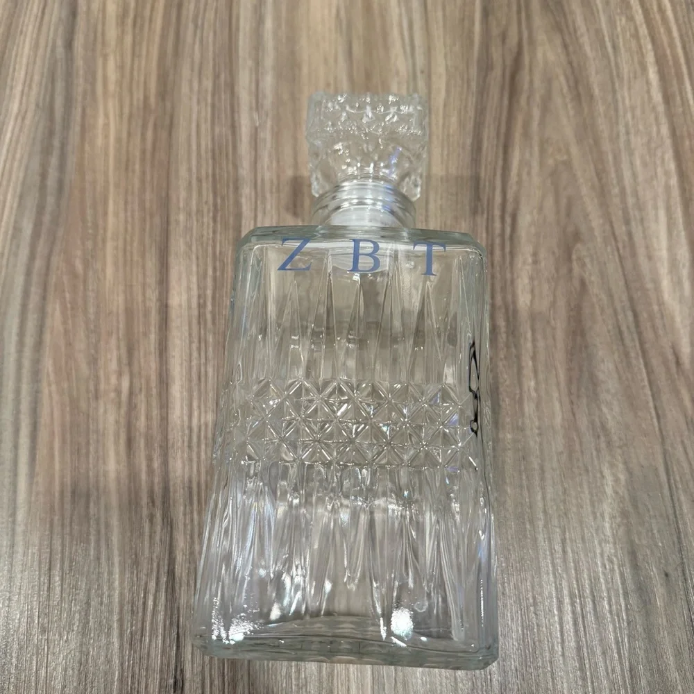 Crystal Decanter - Clear with ZBT Letters